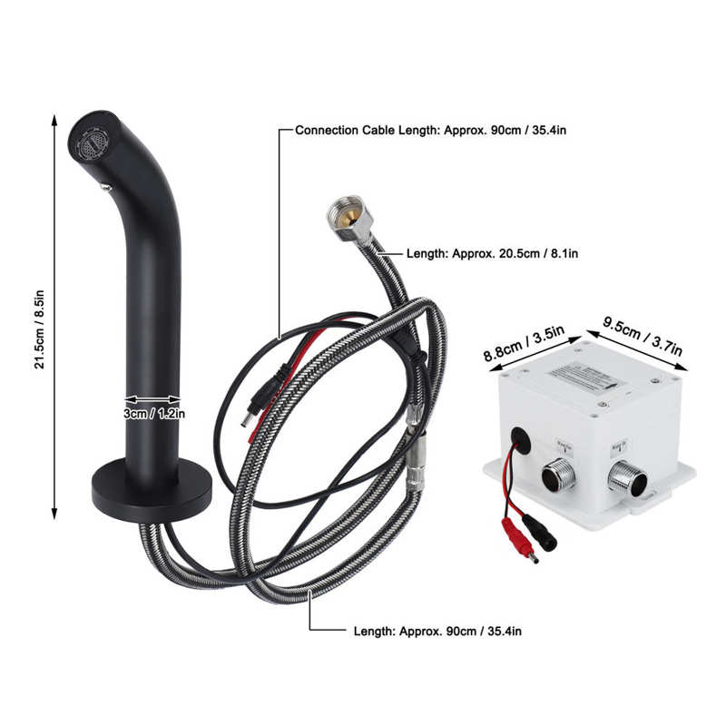 G1/2 Draad Sensor Kraan Enkel Koud Water Kraan Volledig Koperen Wandmontage Voor Wastafel Keuken Badkamer Accessoires