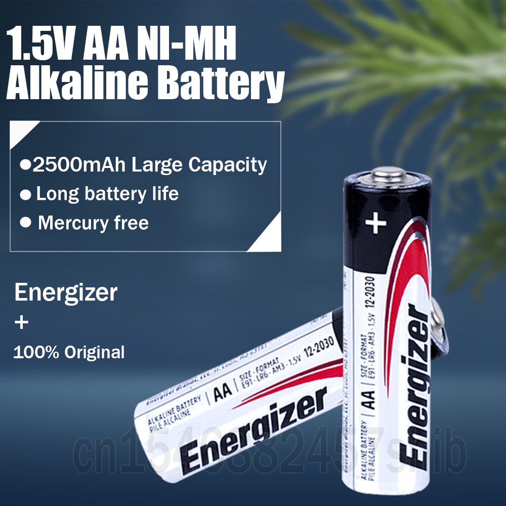 4pcs Original Energizer 1.5V AA LR6 Alkaline Battery For Toy Remote Control Camera Mouse LED Flashlights 2A Dry Primary Batteria