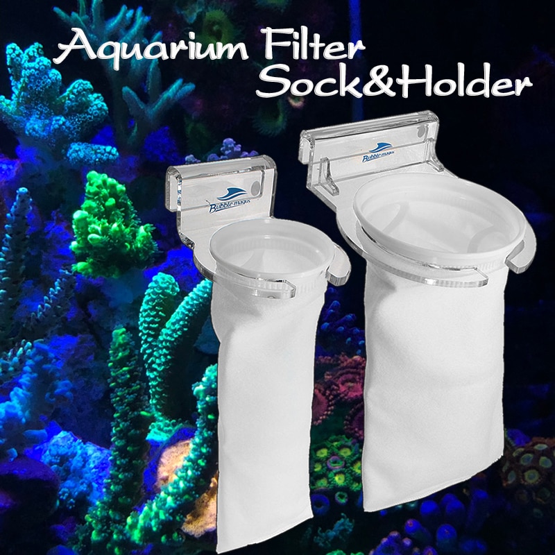 4 tommer /7 tommer boble magus akvarium fisketank sump mikron filt pre filter sokkepose brakett holder