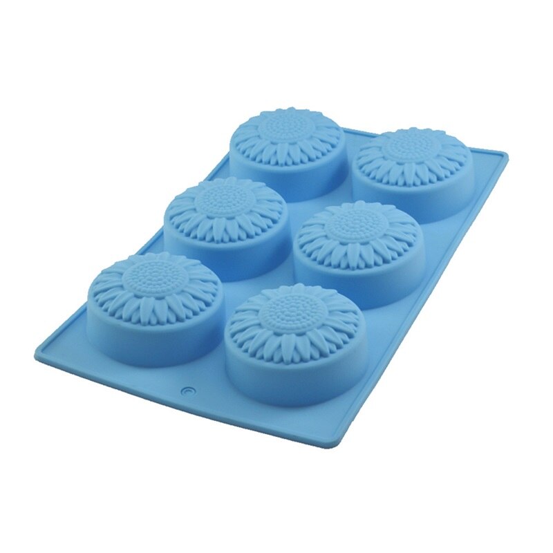Molde de silicona para jabón de margaritas y flores, molde de bricolaje hecho a mano, herramientas para Fondant, decoraciones para pasteles, moldes para velas, suministros para hacer jabón