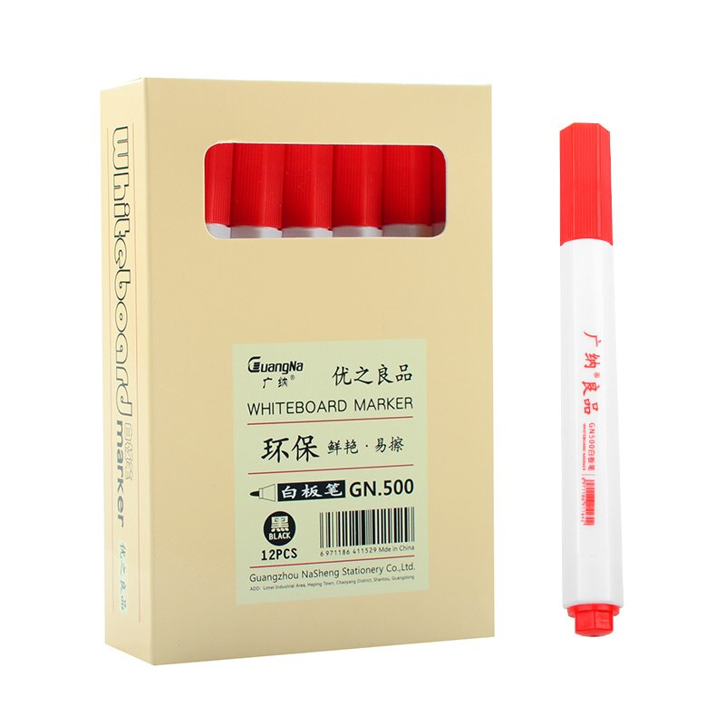 Guangna Whiteboard Markers Voor Tekening Pennen Magnetische Uitwisbare Whiteboard Marker Krijt School Kantoorbenodigdheden: Rood