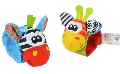 Baby Baby Cartoon Dier Zachte Rammelaars Polsband Handbells Hand Foot Finders Sokken Developmental Toy: Wristband