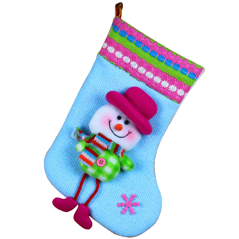 25*13cm 5 stk julesok santa snemand hjorte mønster taske til festival dekoration ,5 yc 7716: 1091282005