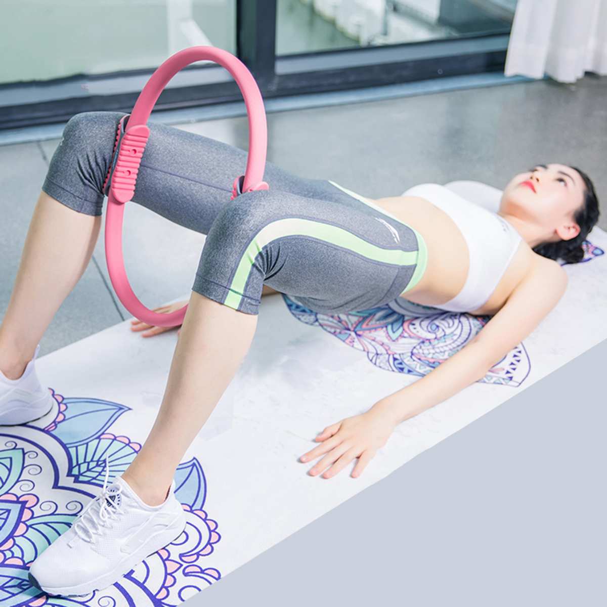 Fitness Yoga Pilates anneau femmes maison Fitness gymnastique entraînement exercice Sport entraînement Yoga cercle musculation accessoires