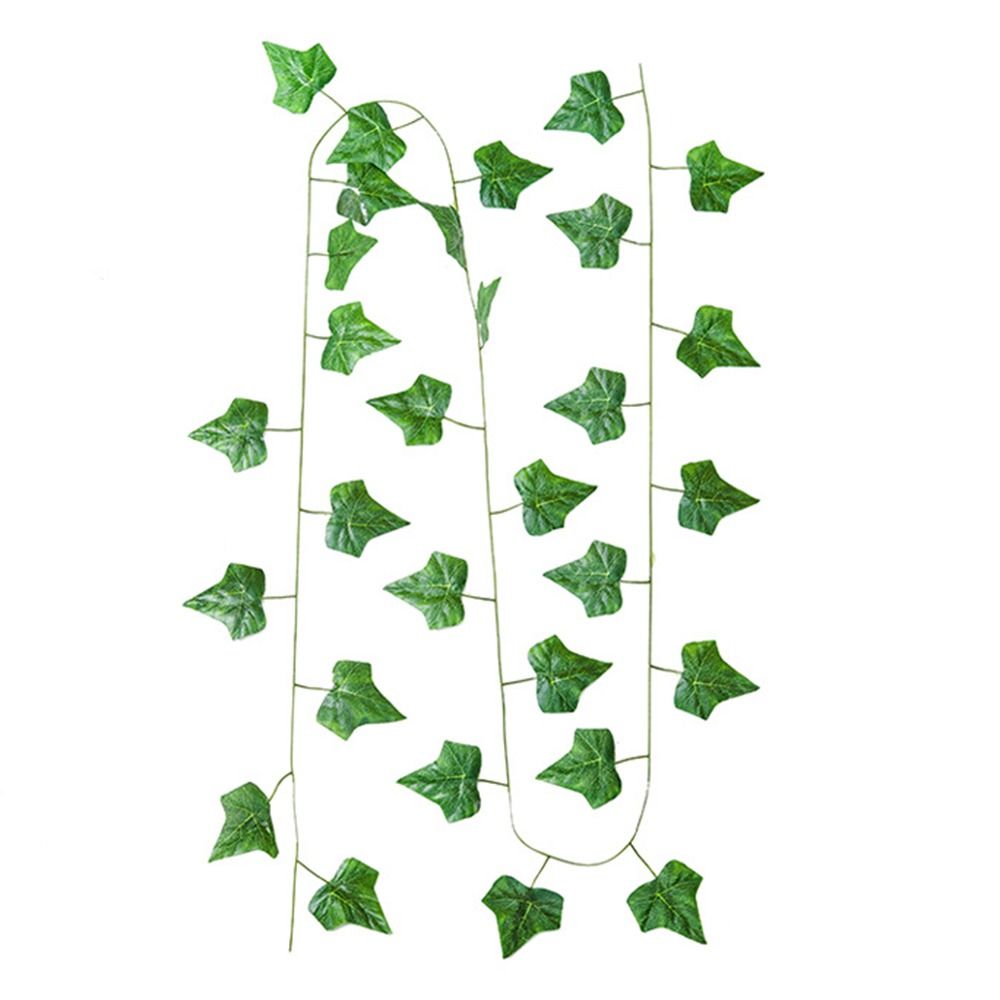 12pcs Artificial Foliage Simulated Leaf Garland Decor DIY Flexible Garland Hanging Plants Plastic Exquisite