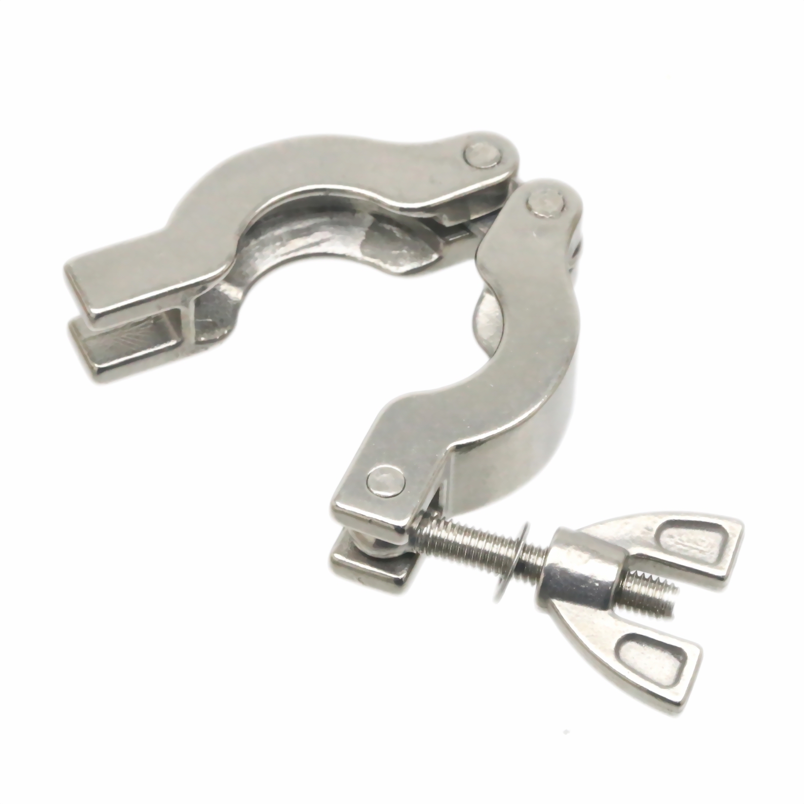 ISO-KF10 NW/KF-10 Hinge Wing-Nut Clamps Stainless Steel 304 Vacuum Flange Fitting (No Centering & O-Ring)