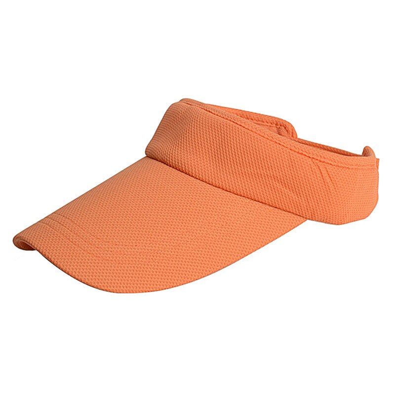 1 Pcs Unisex Tennis Cap Empty Top Sport Hat Solid Color No Top Visor Tennis Beach Hat Outdoor Sportwear