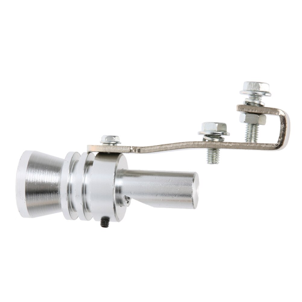 Universal Sound Simulator Car Turbo Sound Whistle Muffler Vehicle Refit Device Exhaust Pipe Turbo Sound Whistle Auto Accessories: Silver L