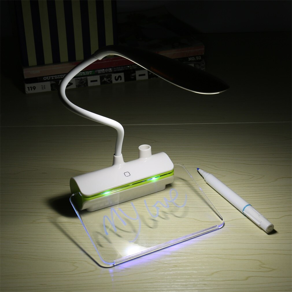 tragbar 3-in-1 USB Aufladbare Nachricht Bord LED Schreibtisch Lampe Nacht Licht berühren Tisch Lampe flexibel Beliebige biegen Lesen
