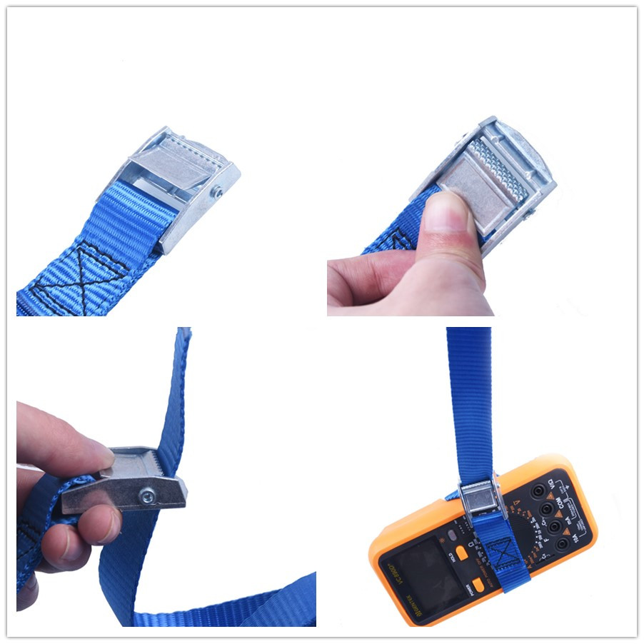 5 meter längd 2.5cm med bilspännrep spärrhake spärrband bagagerem bunden med fast last för ford focus 2 3 f-150