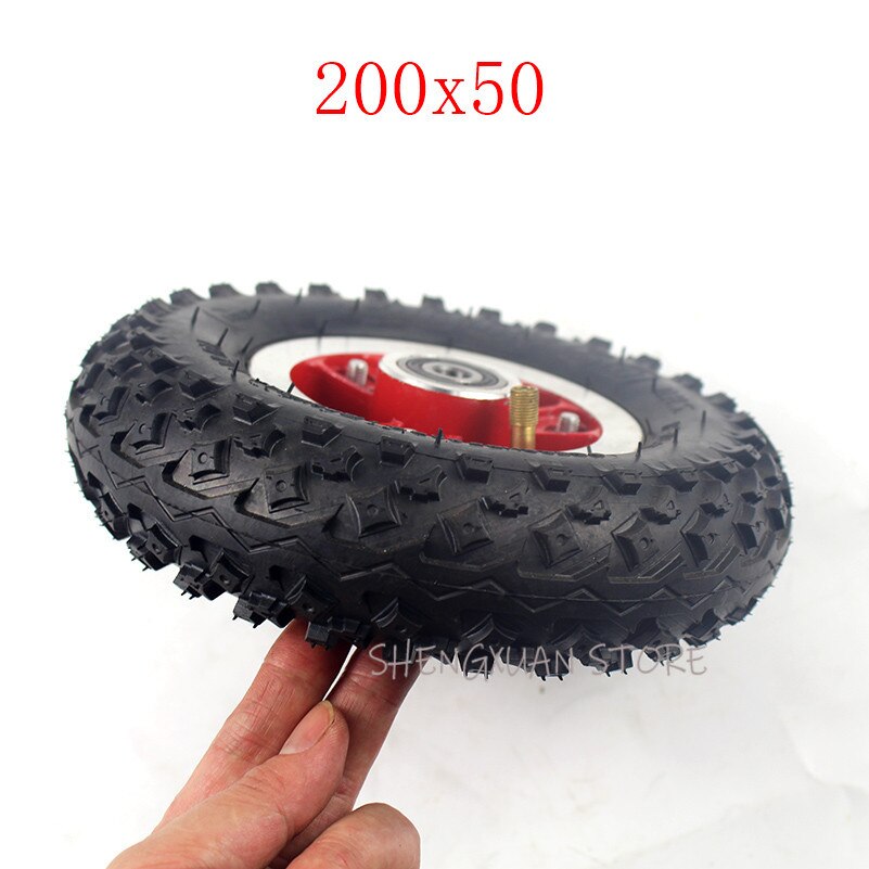 8 inch Electric Scooter Tyre With Wheel Hub 200x50 tire Electric Vehicle Aluminium Alloy Wheel 8''x2''Pneumatic tyre wheels