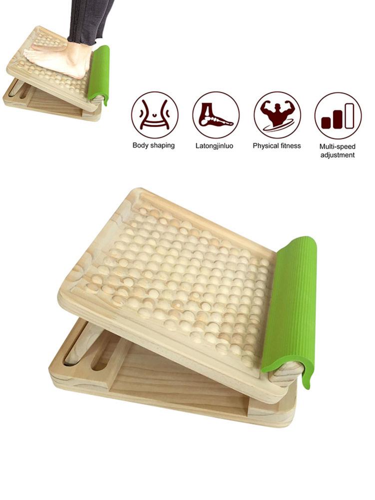 Calf Stretching Slant Board Adjustable Ankle Stretcher Boards Wooden Folding Fitness Pedal Muscle Leg Stretch Slant Board