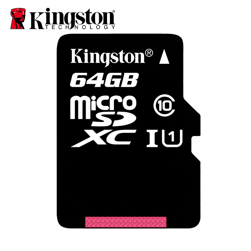 Kingston tarjeta de memoria Micro SD 32GB 16GB Class10 UHS-1 MicroSDHC tarjeta Mini SD de 64GB y 128GB MicroSDXC microsd para SmartPhone Android: 64GB Class 10