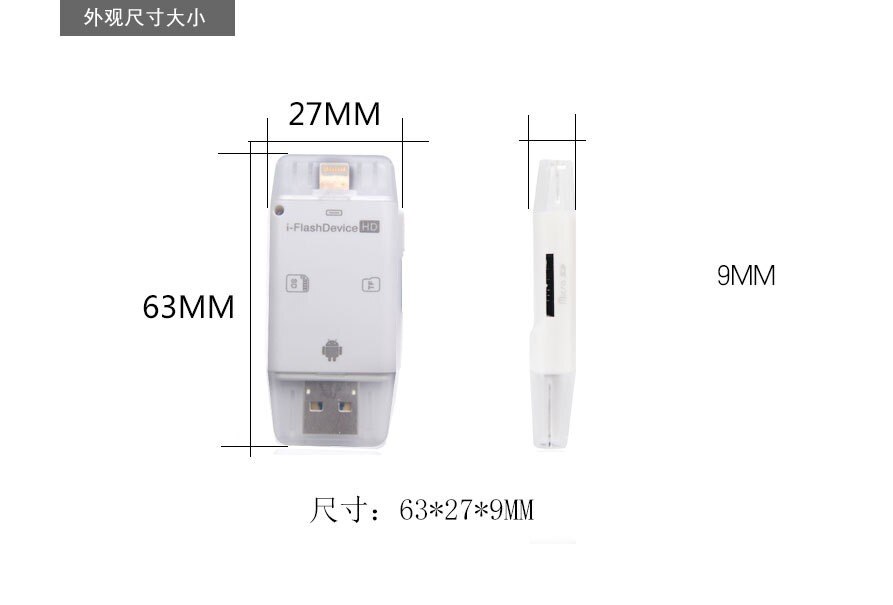 Unidad Flash 3 en 1, USB, Micro SD, SDHC, lector de tarjetas TF, escritor, para teléfonos iPhone pro 11 X MAX 5/5s/6/6 plus/ipad/Samsung OTG