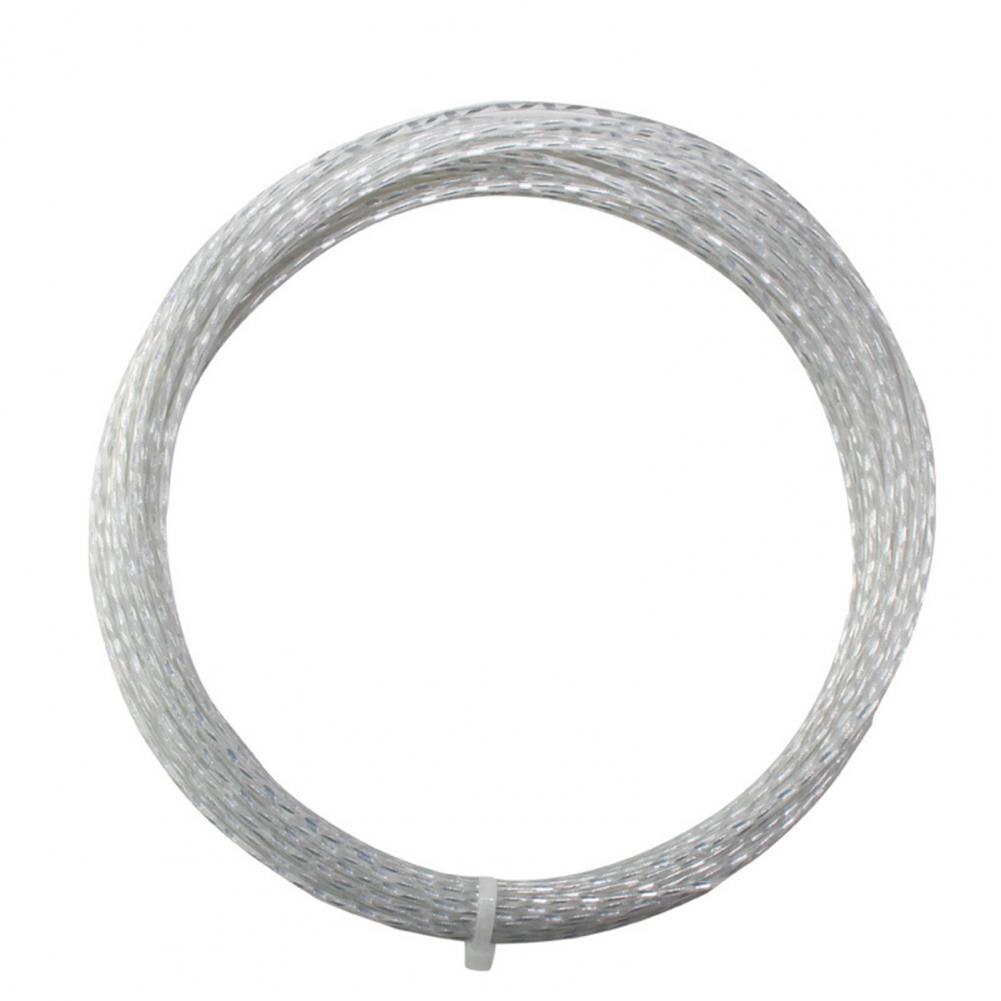 Cuerda de raqueta de tenis de alta elasticidad, 1,30 MM, alambre de titanio de nailon, cordón de cristal, multifilamento, accesorios para raqueta de tenis