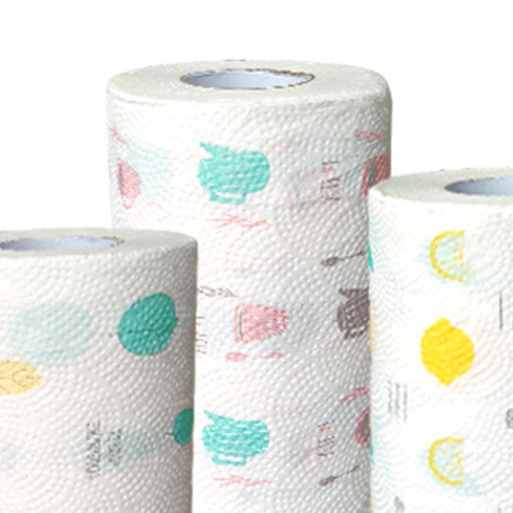 Kitchen household roll paper wood pulp practical roll paper tissue paper oil-absorbing paper practical