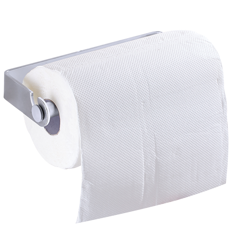 Special paper rack for non-perforated kitchen storage rack film roll paper rack black shelf paper holder LU50718