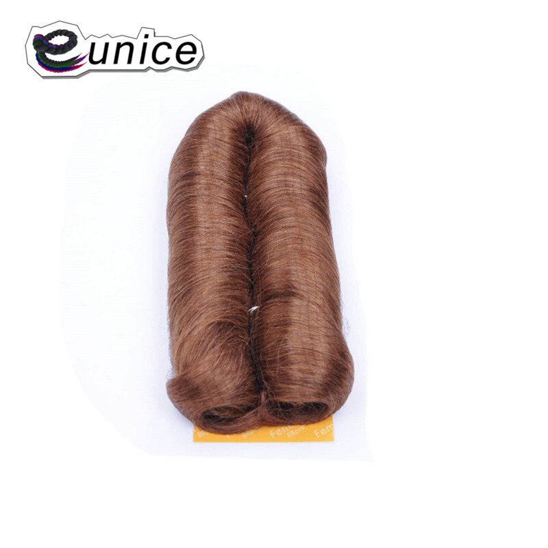 Eunice-peinados rectos de doble trama, 28 piezas, pelo sintético femenino, extensión de tejido corto, alta temperatura, 3-5 pulgadas