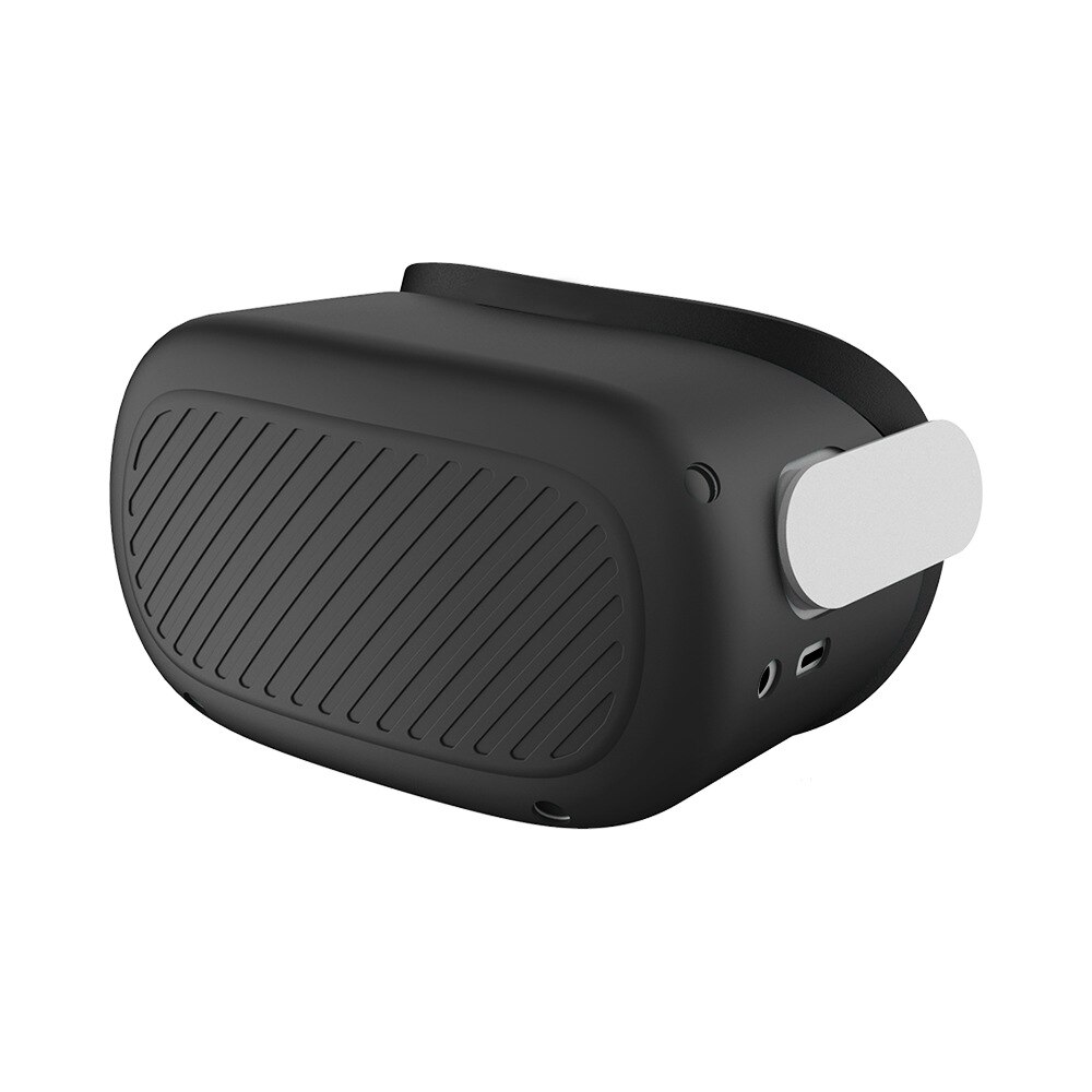 Siliconen Beschermhoes Voor Oculus Quest 2 Vr Headset Helm Hoofd Shell Anti-Krassen Case Voor Oculus Quest 2 accessoires: Black B