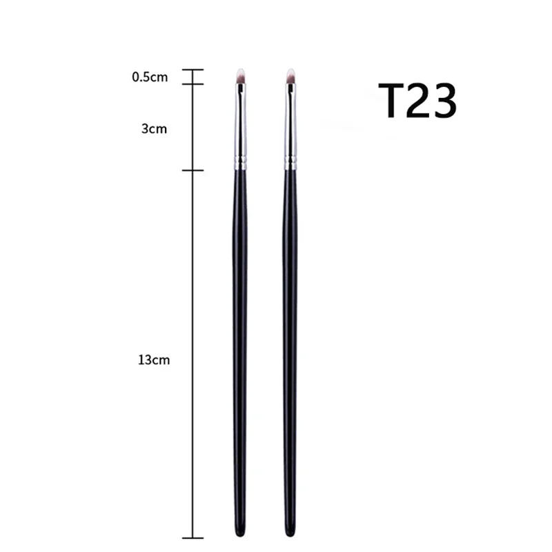 T22 Feiner Eyeliner-machen-hoch-Pinsel, flüssiger Gel-Eyeliner-Pinsel, präziser dünner langer Eyeliner-Pinsel, professionelles Eyeliner-machen-hoch-Werkzeug: Gold