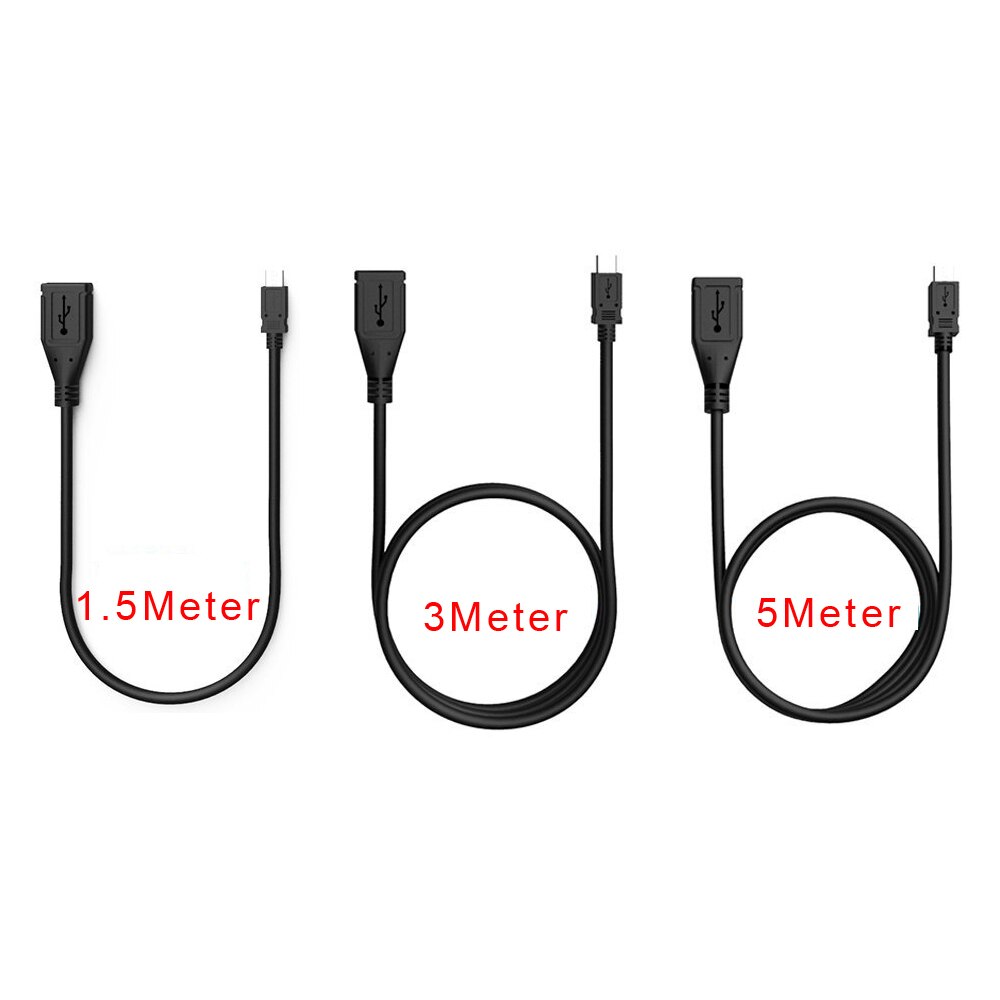 ESCAM Micro USB Extension Cable 5V2A Power Adapter Micro USB connector Extend Cord 1m 3m 5mr for IP Camere / Electronic products