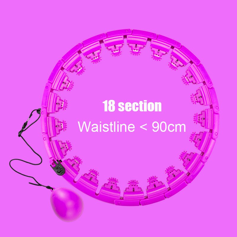 Fitness sport hoop smart opgradering intelligent sport hoop justerbar tynd talje motion gym hoop fitness udstyr hjemmetræning: 18 pupler