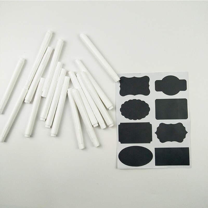 1pc White Liquid Chalk Pens for Glass Windows Chalkboard Blackboard StickerJar Convenient Removable Mark Pens Kawaii Stationery