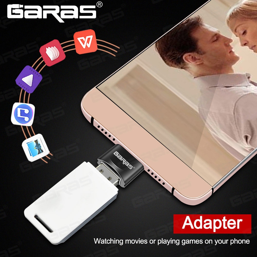 Garas Otg Type-C/Usb Type C Otg Adapter Type-C Converter Usb Naar Type C Otg micro Usb Adapter