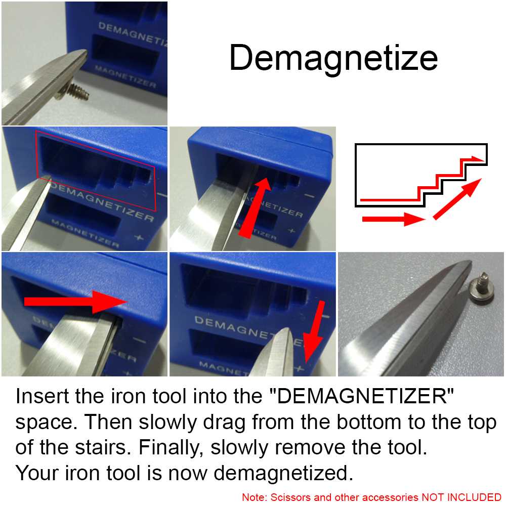 Magnétiseur Démagnétiseur de Tournevis vis Outils Aimant Magnetizer Magnet Bleu
