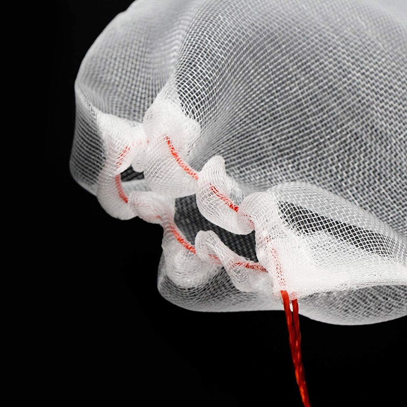 50 stk hageverktøy nettingposer fruktbarriere dekker poser fruktbeskyttelsespose nylon hagesettposer myggnettbarrierepose