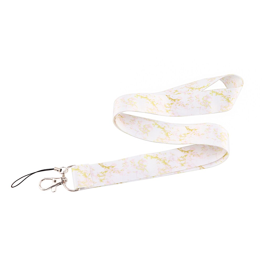 CB608 Marble Printing Neck Strap Keychain Lanyard For Keys Women ID Badge Holder Keycord DIY Hanging Rope Cell Phone Accessories: 3