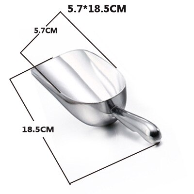 1080ml isskopa aluminiumlegeringsspade för iskorn kaffebönor skopor bar isskrapa kök förvaringsverktyg kaffesked: 170ml