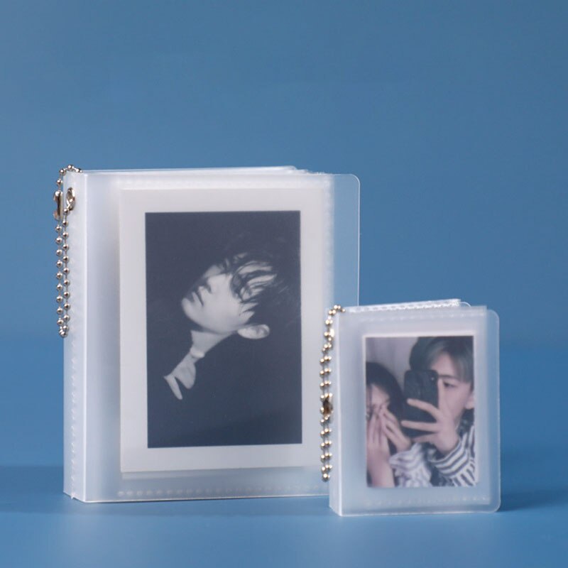 Koreansk stil 1 st fotoförvaring häfte film samlingsbok fotokort minialbum matt snygg kortpärm