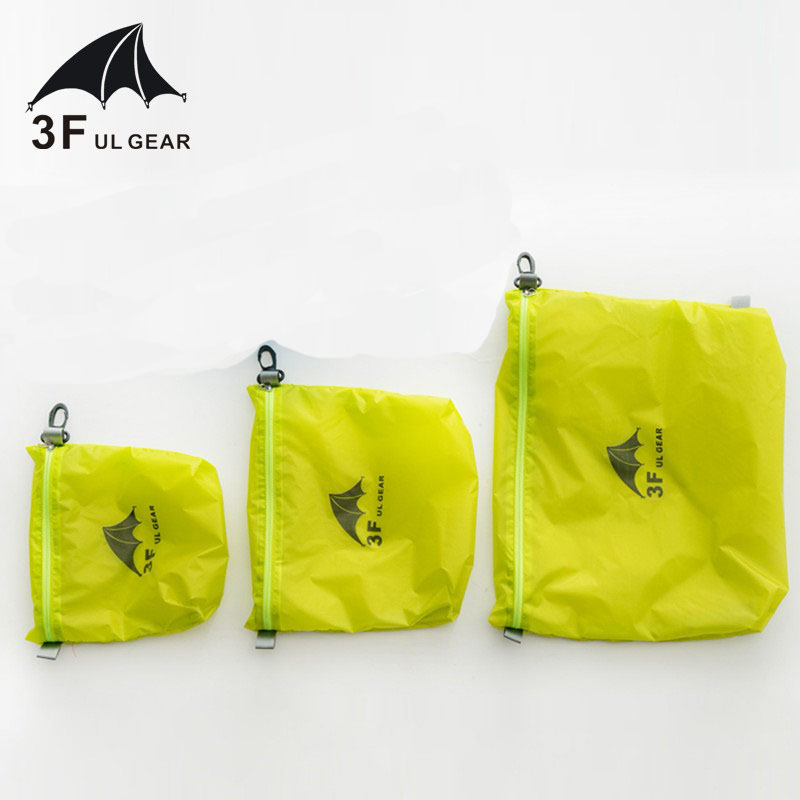 3f ul engrenagem 15d silicone 30d cordura saco de armazenamento à prova dwaterproof água roupas detritos saco de armazenamento saco de natação
