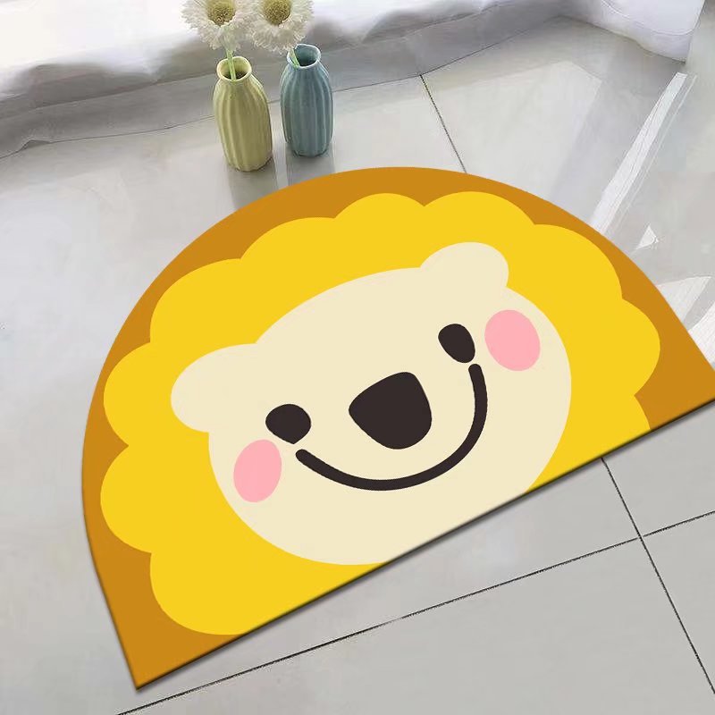 Panda Cartoon Hond Patroon Zachte Kussen Badmat Quick Dry Super Absorberende Non-Slip Badkamer Tapijt Diatomeeën Modder Tapijten waterdicht: 45x70cm / MULTI