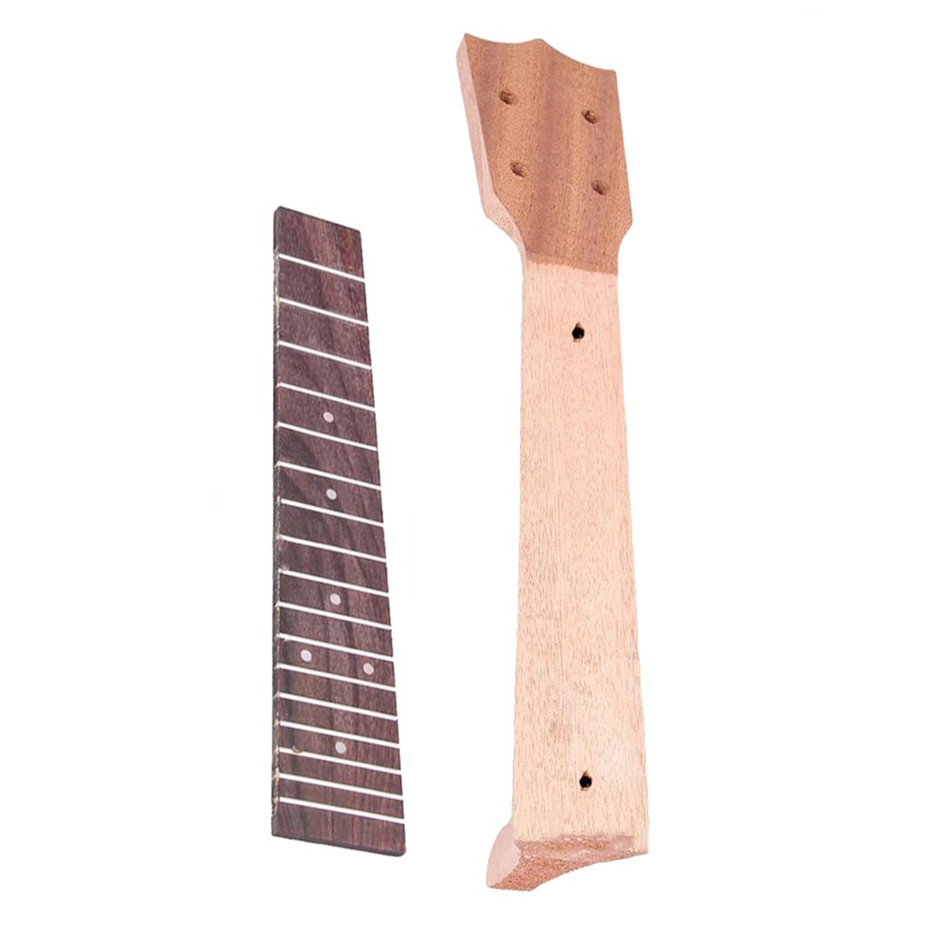 Okoume 21 23 26 inch Ukulele Neck and Fretboard Rosewood Ukulele Parts Diy Making Supplies Luthier Tool Building