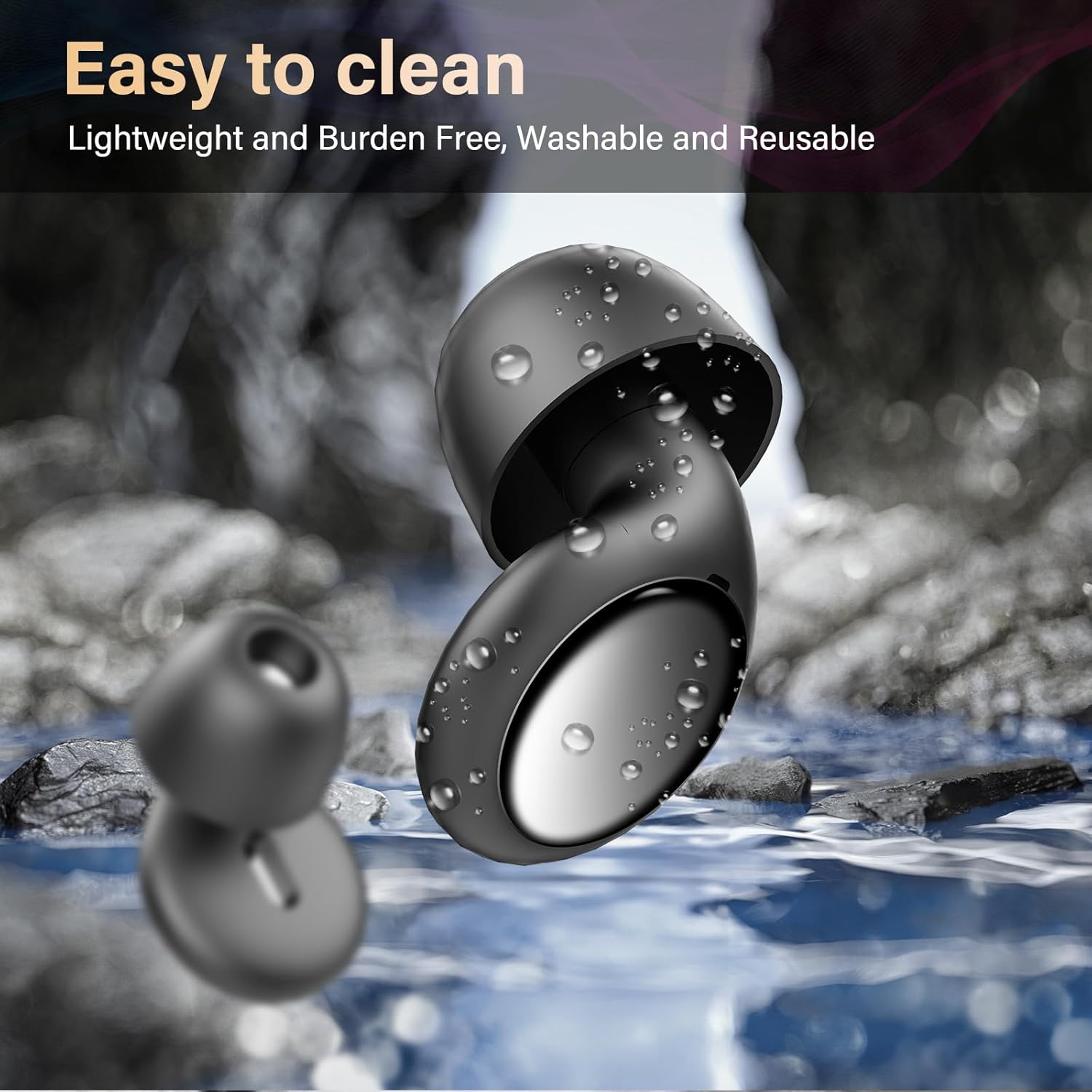 Oordopjes slapen voor ruisonderdrukking, herbruikbare zachte siliconen oordopjes voor concertwerk Oordopjes voor slapen Ruisonderdrukking