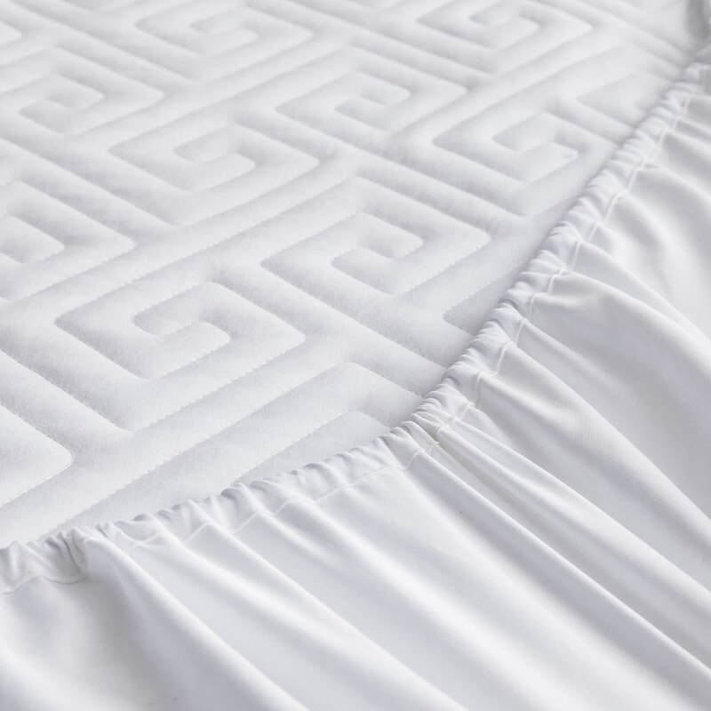 Embossing Quilt Matras Pad Cover Voor Vouwen Matrasbeschermer 100% Katoen Bed Bescherming Met Passen Elastische