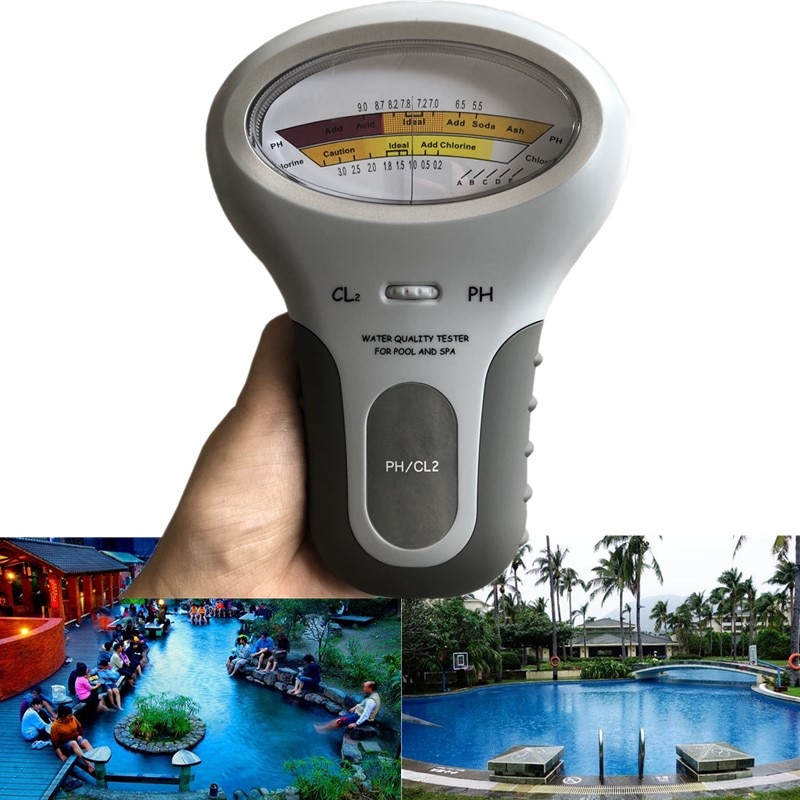 CL2 Tester 2 in 1 Water PH & Chloor PC-101 Niveau Draagbare Digitale PH Meter Zwembad Spa Analytische Instrumenten 40% off