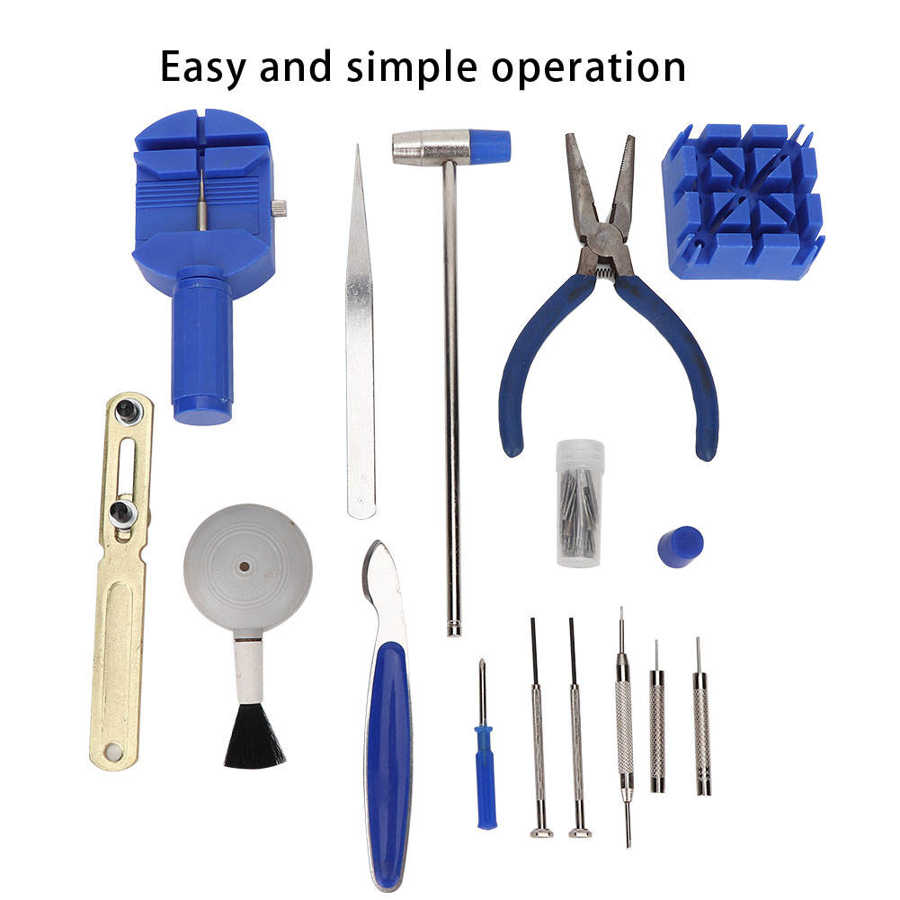 Horloge Display Voor Horloge Opslag 50 Stuks Draagbare Horloge Case Opener Horloge Riemregelaar Horloge Reparatie Tool Kit Set horloge Doos