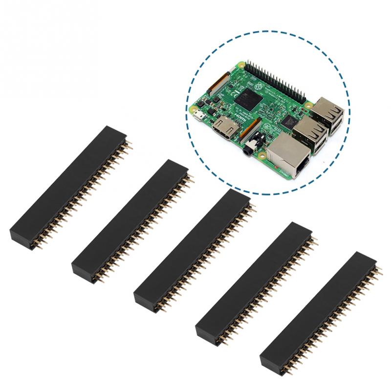 3 Connecteurs PCB 2x20 Broches Femelle - Pas 2.54mm