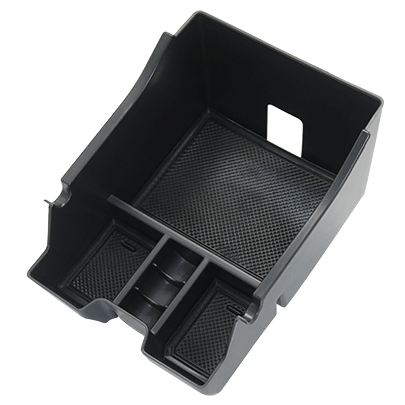 Zwarte opbergbox voor de armsteun van je auto, geschikt voor de jeep grand commander