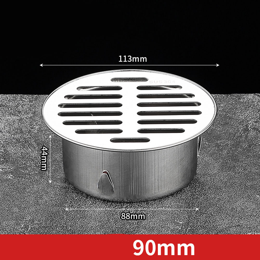 50-200MM Floor Drain Balcony Floor Drain Stainless Steel Large Displacement Drainage Outdoor Roof Anti-Blocking Floor Strainer: PURPLE