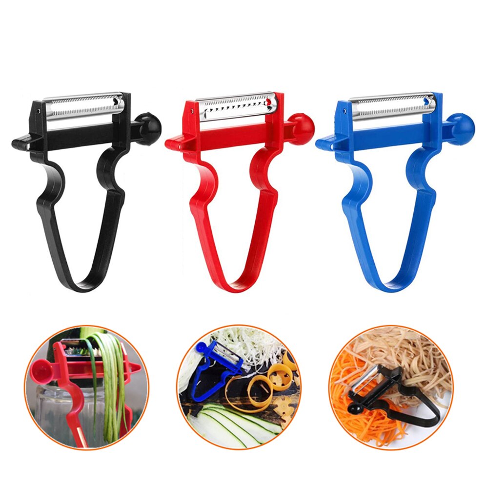 Kitchen Vegetable Magic Trio Peeler Set Stainless Steel Slicer Shredder Multi-functional Blade Grater Kitchen Accessories Tools