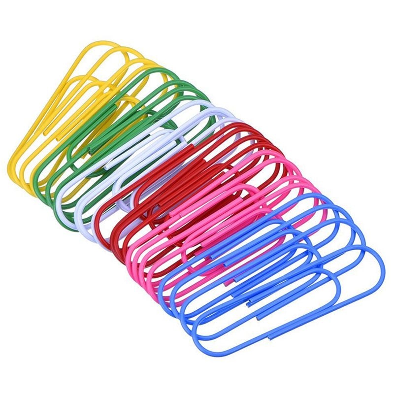 40 Pack 4 Inch Mega Grote Paperclips-100Mm Office Supply Accessoires Leuke Papier Naald Multicolor Bladwijzer.