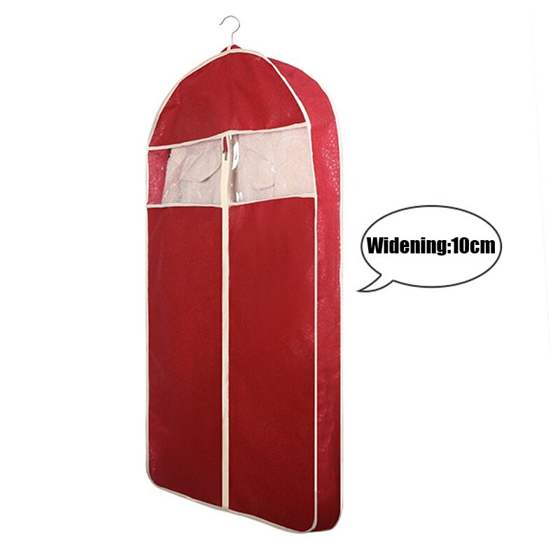 1Pc Huishoudelijke Stof Kleding Opbergtas Kleding Covers Jas Bont Kleding Stofkap Dikke Niet-geweven Stof Drie-Dimensionale: 1 / L