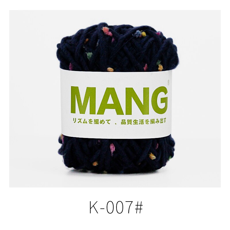 MANG – fil crocheté à la main, en coton épais, coloré, arc-en-ciel, pour bébé, écharpe, pull, gant, sac, chapeau, 50g, 1 pièce: K007