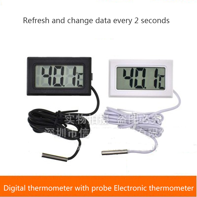With probe digital thermometer/electronic thermometer/sensor/bath/refrigerator thermometer refresh in 2 seconds