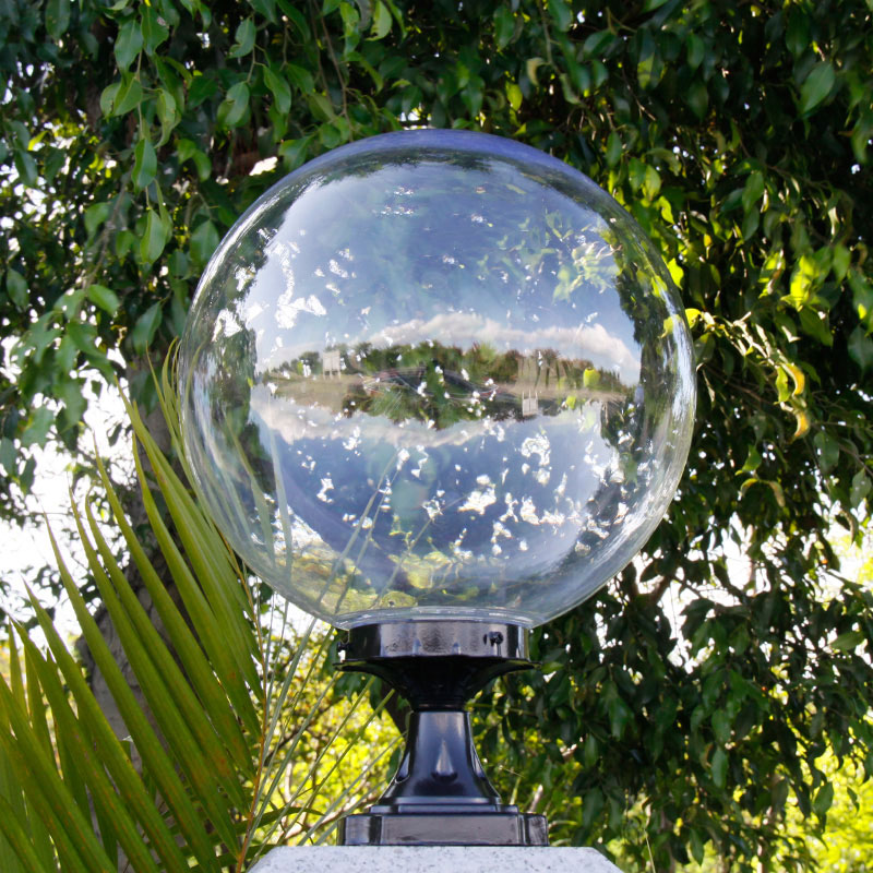 Ball shape outdoor pillar lamp waterproof gazebo porch gateway E27 chapiter light decoration column lighting
