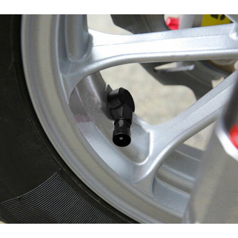 2pcs 90 Degree Angle Aluminum Alloy Valve Stem Motorcycle Wheel Tire Tubeless Valve Stems For Rim Wheel Parts CNC Motorcycle Rim